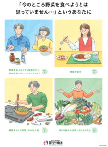 野菜摂取の促進リーフレット